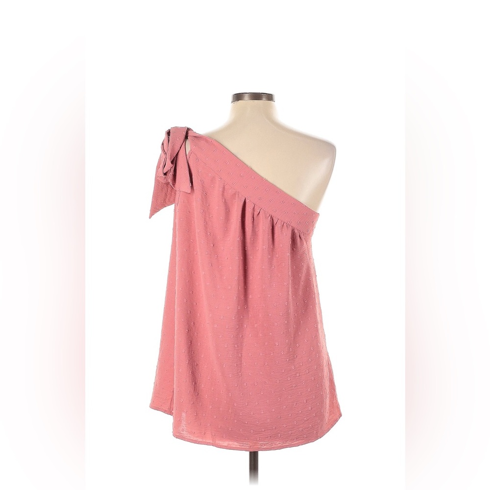 Pink One-Shoulder Top - Picture 3 of 7